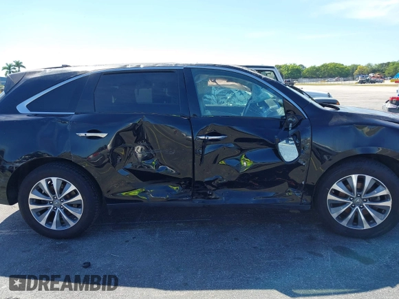 2016 Acura MDX w/Tech with VIN 5FRYD3H4XGB011596, listed as a IAAI auction lot 41692631 with 43,615 mi miles. Bid and sale history available at carsss.com. Image 14.