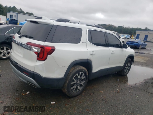2021 GMC Acadia SLE with VIN 1GKKNKLS6MZ153572, listed as a Copart auction lot 41686545 with 57,246 mi miles and Salvage Title. Bid and sale history available at DreamBid. Image 3.