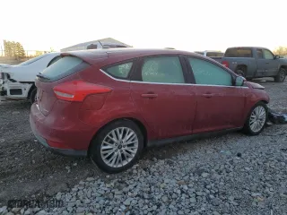 2015 Ford Focus Titanium with VIN 1FADP3N2XFL328466, listed as a Copart auction lot 43372935 with 81,189 mi miles and Salvage Title. Bid and sale history available at carsss.com. Image 3.