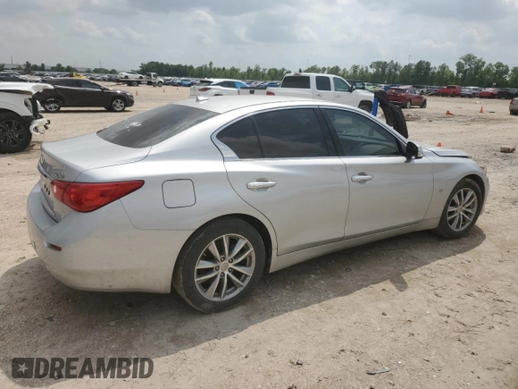 2015 Infiniti Q50 Premium with VIN JN1BV7AP3FM335854, listed as a Copart auction lot 54304345 with 114,416 mi miles and Clean Title. Bid and sale history available at carsss.com. Image 3.