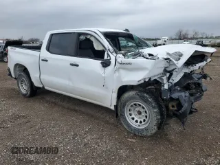 2021 Chevrolet Silverado 1500 Work Truck with VIN 3GCUYAEF8MG353665, listed as a Copart auction lot 45312625 with 17,752 mi miles and Non Repairable. Bid and sale history available at DreamBid. Image 4.