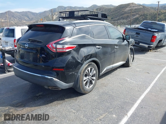 2017 Nissan Murano S with VIN 5N1AZ2MG8HN103383, listed as a IAAI auction lot 41756158 with 129,917 mi miles and . Bid and sale history available at carsss.com. Image 4.