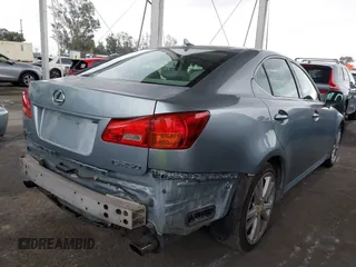 2007 Lexus IS 250 with VIN JTHBK262975039804, listed as a IAAI auction lot 41776505 with 188,005 mi miles and . Bid and sale history available at DreamBid. Image 4.