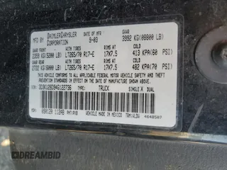 2004 Dodge 2500 SLT z VIN 3D3KU28D94G122736, wystawiony jako Copart lot #75516614 z przebiegiem 182 603 mil mil oraz Szkoda całkowita • Salvage title. Historia ofert i sprzedaży dostępna na DreamBid. Obrazek 13.