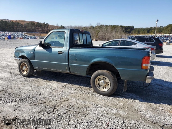 1997 Ford Ranger XLT with VIN 1FTCR10X9VUD15594, listed as a Copart auction lot 43583735 with 319,654 mi miles and Salvage Title. Bid and sale history available at carsss.com. Image 2.