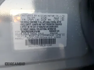 2024 Nissan Kicks SV with VIN 3N1CP5CVXRL514180, listed as a Copart auction lot 43446355 with 8,365 mi miles and Salvage Title. Bid and sale history available at carsss.com. Image 13.
