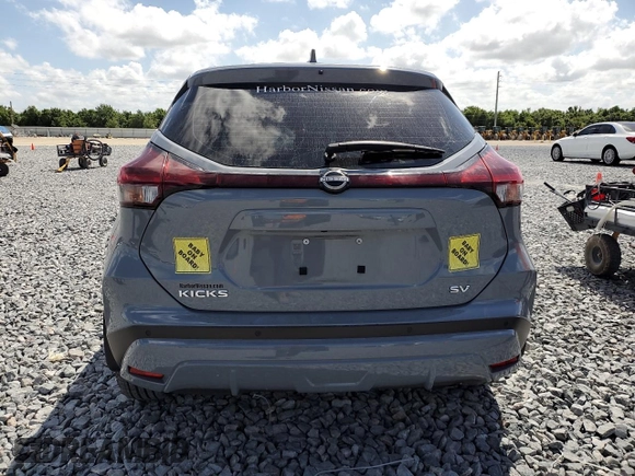 2022 Nissan Kicks SV with VIN 3N1CP5CV5NL518485, listed as a Copart auction lot 51410805 with 61,368 mi miles and Non Repairable. Bid and sale history available at DreamBid. Image 6.