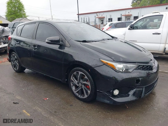 2017 Toyota Corolla iM with VIN JTNKARJE5HJ543687, listed as a IAAI auction lot 41948002 with 133,086 mi miles. Bid and sale history available at carsss.com. Image 1.