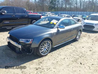 2015 Audi S5 Premium Plus with VIN WAUCGAFR0FA016333, listed as a IAAI auction lot 41791187 with 95,987 mi miles. Bid and sale history available at carsss.com. Image 2.