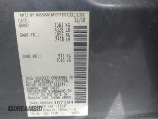 2019 Nissan Altima S with VIN 1N4BL4BV5KN307384, listed as a IAAI auction lot 41734090 with 112,173 mi miles and . Bid and sale history available at carsss.com. Image 9.