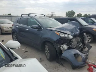 2017 Kia Sportage EX with VIN KNDPN3AC9H7237647, listed as a Copart auction lot 66037414 with 61,901 mi miles and Salvage Title. Bid and sale history available at carsss.com. Image 4.