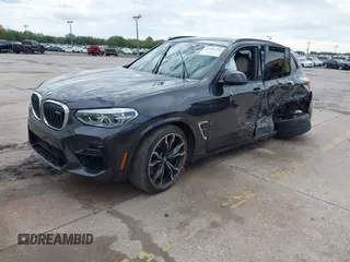 2020 BMW X3 M Competition with VIN 5YMTS0C01LLT10364, listed as a IAAI auction lot 41201498 with 42,478 mi miles. Bid and sale history available at carsss.com. Image 2.