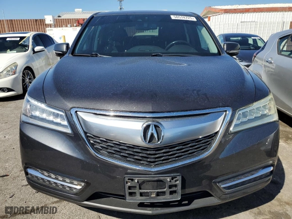 2014 Acura MDX Tech Pkg with VIN 5FRYD3H49EB005026, listed as a Copart auction lot 50574725 with 122,881 mi miles and Salvage Title. Bid and sale history available at carsss.com. Image 5.