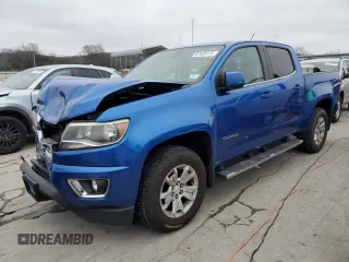 2018 Chevrolet Colorado 2WD LT with VIN 1GCGSCEA9J1225573, listed as a Copart auction lot 87828115 with 143,527 mi miles and Salvage Title. Bid and sale history available at DreamBid. Image 1.