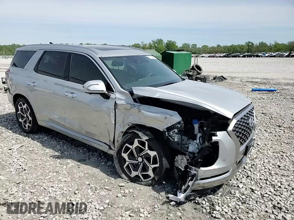 2022 Hyundai Palisade Calligraphy z VIN KM8R7DHE0NU421478, wystawiony jako Copart lot #54158845 z przebiegiem 40 796 mil mil oraz Szkoda całkowita • Salvage title. Historia ofert i sprzedaży dostępna na DreamBid. Obrazek 14.