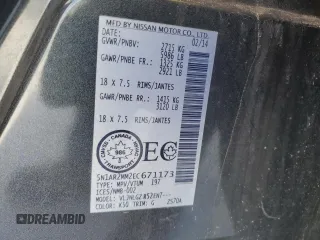 2014 Nissan Pathfinder S z VIN 5N1AR2MM2EC671173, wystawiony jako Copart lot #46240595 z przebiegiem 212 151 mil mil oraz Czysty tytuł • Clean title. Historia ofert i sprzedaży dostępna na DreamBid. Obrazek 13.