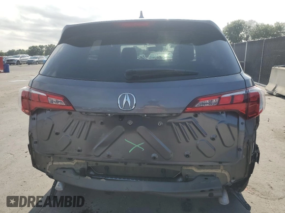 2017 Acura RDX Advance with VIN 5J8TB3H74HL011041, listed as a Copart auction lot 55409695 with 65,527 mi miles and Salvage title. Bid and sale history available at DreamBid. Image 6.