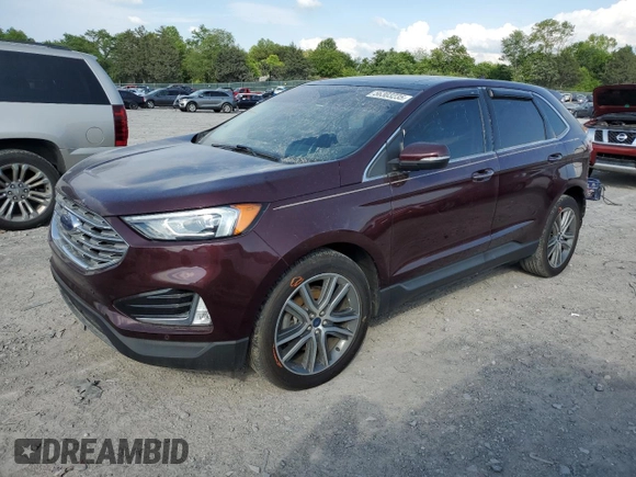 2020 Ford Edge Titanium z VIN 2FMPK4K92LBB03060, wystawiony jako Copart lot #56660685 z przebiegiem 66 342 mil mil oraz Szkoda całkowita • Salvage title. Historia ofert i sprzedaży dostępna na DreamBid. Obrazek 1.