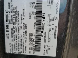 2019 Ford Mustang EcoBoost with VIN 1FATP8UH7K5176885, listed as a Copart auction lot 56626555 with 68,243 mi miles and Salvage title. Bid and sale history available at DreamBid. Image 12.