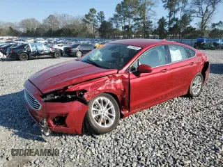 2020 Ford Fusion SE with VIN 3FA6P0HD8LR119874, listed as a Copart auction lot 48738655 with 57,077 mi miles and Salvage Title. Bid and sale history available at carsss.com. Image 1.