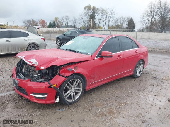 2014 Mercedes-Benz C-Class C 300 Sport with VIN WDDGF8AB7ER305175, listed as a IAAI auction lot 40905359 with 97,772 mi miles. Bid and sale history available at carsss.com. Image 17.