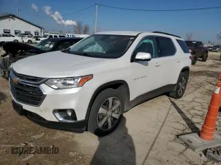 2020 Chevrolet Traverse LT Leather with VIN 1GNERHKWXLJ225348, listed as a Copart auction lot 44802485 with 115,065 mi miles and Salvage Title. Bid and sale history available at carsss.com. Image 1.
