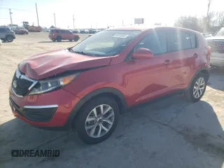 2015 Kia Sportage LX with VIN KNDPB3AC0F7702628, listed as a Copart auction lot 48495365 with 106,208 mi miles and Salvage Title. Bid and sale history available at carsss.com. Image 1.