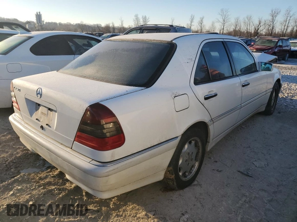 1998 Mercedes-Benz C 230/260/280/320 with VIN WDBHA23G5WA524542, listed as a Copart auction lot 82493024 with Not Provided miles and Salvage Title. Bid and sale history available at carsss.com. Image 3.