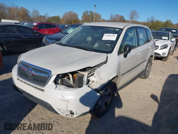 2014 Subaru Forester 2.5i with VIN JF2SJAAC4EG414600, listed as a IAAI auction lot 41006289 with 128,611 mi miles. Bid and sale history available at carsss.com. Image 2.