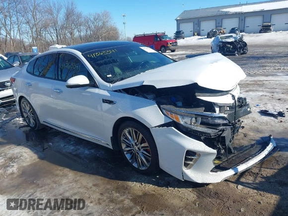 2016 Kia Optima SXL Turbo with VIN 5XXGV4L23GG073151, listed as a IAAI auction lot 41363341 with 74,226 mi miles. Bid and sale history available at carsss.com. Image 1.