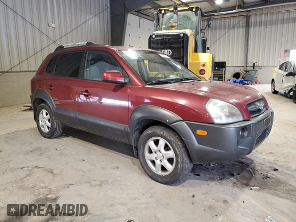 2005 Hyundai Tucson GLS with VIN KM8JN72D45U127165, listed as a Copart auction lot 64548104 with 127,234 mi miles and Salvage Title. Bid and sale history available at carsss.com. Image 4.