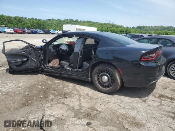 2018 Dodge Charger Police with VIN 2C3CDXKT3JH266258, listed as a Copart auction lot 55683724 with Not Provided miles and Salvage Title. Bid and sale history available at carsss.com. Image 2.