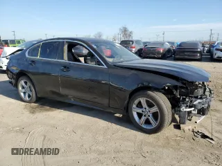 2022 BMW 3 Series 330i xDrive with VIN 3MW5R7J06N8C38335, listed as a Copart auction lot 52396455 with 0 mi miles and Clean Title. Bid and sale history available at carsss.com. Image 4.