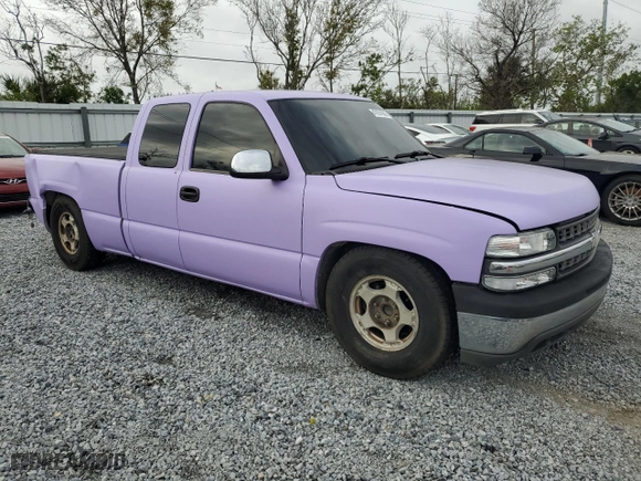 2001 Chevrolet Silverado 1500 LS with VIN 2GCEC19T911305728, listed as a Copart auction lot 47831665 with 360,461 mi miles and Salvage Title. Bid and sale history available at carsss.com. Image 4.