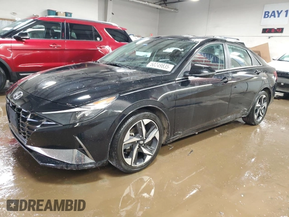 2021 Hyundai Elantra SEL with VIN KMHLN4AG2MU138439, listed as a Copart auction lot 50249835 with 26,552 mi miles and Salvage Title. Bid and sale history available at carsss.com. Image 1.
