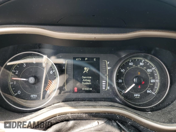 2014 Jeep Cherokee Latitude with VIN 1C4PJMCS7EW285400, listed as a Copart auction lot 49008695 with 91,532 mi miles and Salvage Title. Bid and sale history available at carsss.com. Image 9.