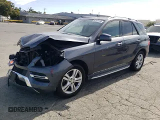 2015 Mercedes-Benz M 350 with VIN 4JGDA5JB8FA535538, listed as a Copart auction lot 63639155 with 121,045 mi miles and Salvage title. Bid and sale history available at DreamBid. Image 1.