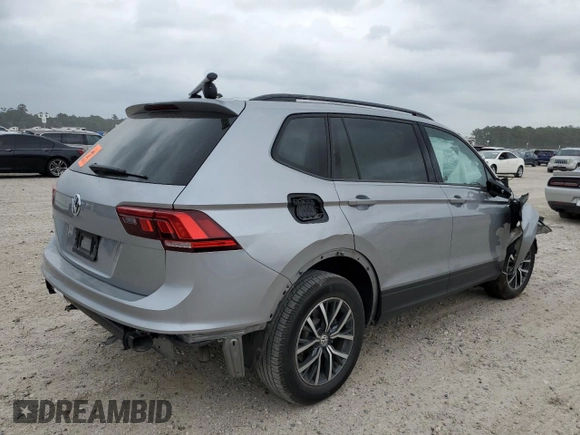 2021 Volkswagen Tiguan S with VIN 3VV1B7AX5MM011292, listed as a Copart auction lot 50190854 with Not provided miles and Salvage title. Bid and sale history available at DreamBid. Image 3.