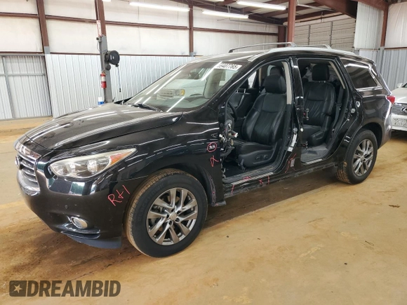 2015 Infiniti QX60 with VIN 5N1AL0MM8FC534228, listed as a Copart auction lot 59407765 with 165,761 mi miles and Salvage title. Bid and sale history available at DreamBid. Image 1.