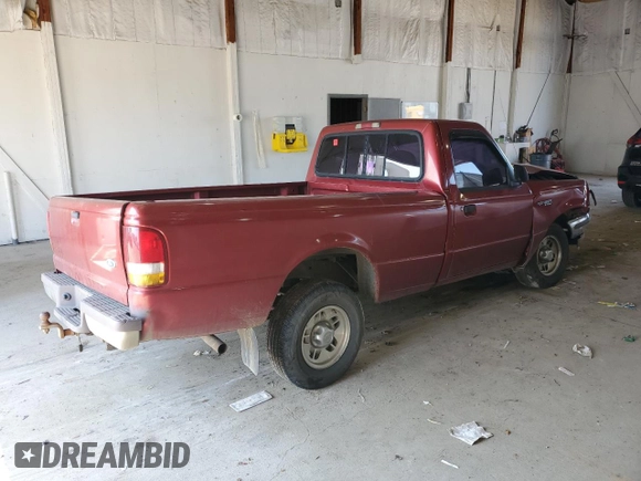 1997 Ford Ranger XLT with VIN 1FTCR10X7VPB61045, listed as a Copart auction lot 58801945 with 333,927 mi miles and Salvage title. Bid and sale history available at DreamBid. Image 3.