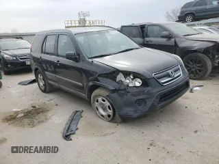 2005 Honda CR-V LX with VIN SHSRD68575U300649, listed as a Copart auction lot 48797705 with 258,830 mi miles and Salvage Title. Bid and sale history available at DreamBid. Image 4.