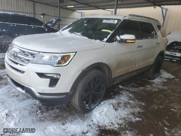 2019 Ford Explorer Limited with VIN 1FM5K8FH3KGA71128, listed as a Copart auction lot 45137735 with 83,643 mi miles and Salvage Title. Bid and sale history available at carsss.com. Image 1.