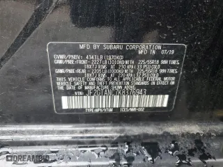 2019 Subaru Crosstrek Limited with VIN JF2GTANC7K8376943, listed as a Copart auction lot 42690195 with 68,010 mi miles and Salvage Title. Bid and sale history available at carsss.com. Image 12.