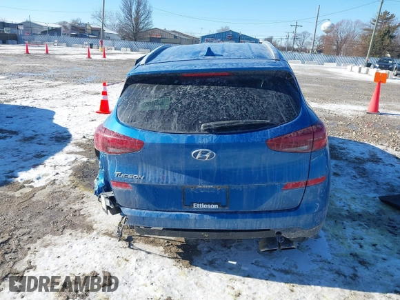 2019 Hyundai Tucson Sport with VIN KM8J33ALXKU857925, listed as a IAAI auction lot 41369786 with 41,365 mi miles. Bid and sale history available at carsss.com. Image 16.