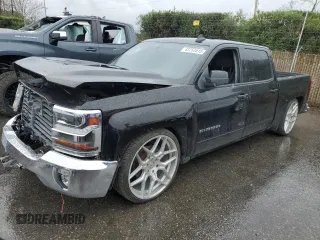 2017 Chevrolet Silverado 1500 LT with VIN 3GCPCREC8HG141600, listed as a Copart auction lot 43753515 with 0 mi miles and Salvage Title. Bid and sale history available at carsss.com. Image 1.