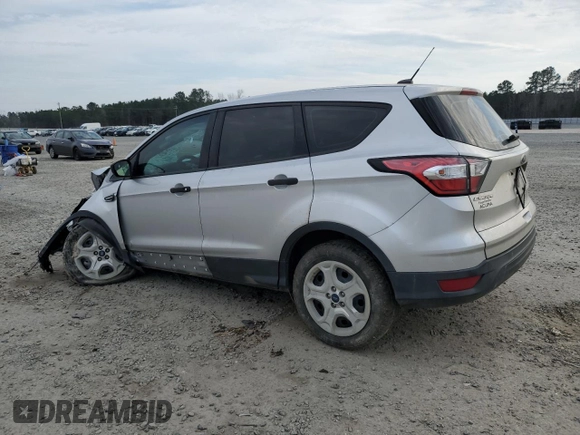 2018 Ford Escape S with VIN 1FMCU0F73JUB53435, listed as a Copart auction lot 46977155 with 105,488 mi miles and Salvage Title. Bid and sale history available at carsss.com. Image 2.