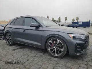 2024 Audi SQ5 Premium Plus with VIN WA1B4AFY0R2062235, listed as a Copart auction lot 75702414 with 1,600 mi miles and Salvage Title. Bid and sale history available at DreamBid. Image 4.