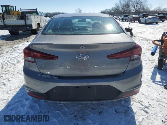 2020 Hyundai Elantra SE with VIN KMHD74LFXLU105092, listed as a Copart auction lot 45879815 with 59,791 mi miles and Salvage Title. Bid and sale history available at carsss.com. Image 6.