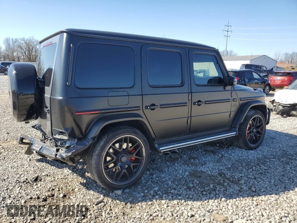 2021 Mercedes-Benz G AMG G 63 with VIN W1NYC7HJ8MX418781, listed as a Copart auction lot 50465945 with Not Provided miles and Salvage Title. Bid and sale history available at carsss.com. Image 3.