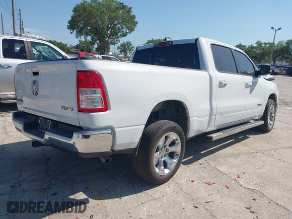 2022 Ram 1500 Big Horn z VIN 1C6RRFMG2NN430198, wystawiony jako IAAI lot #41944132 z przebiegiem 54 479 mil mil oraz . Historia ofert i sprzedaży dostępna na DreamBid. Obrazek 4.